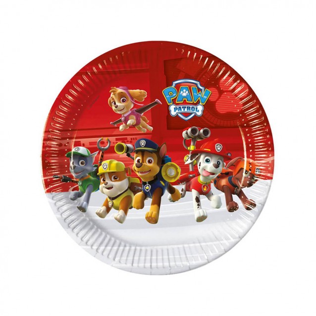 Papierový tanier Paw patrol Ready for Action, Veľ. 23cm, 8ks