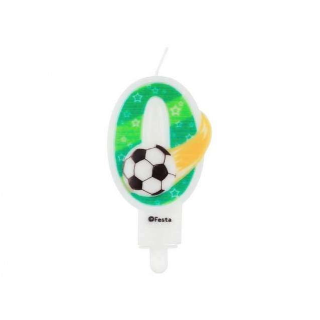 Sviečka futbal 0 (7,8cm)