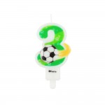 Sviečka futbal 3 (7,8cm)