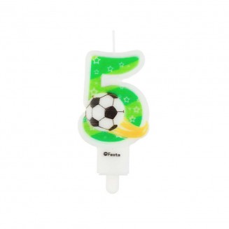 Sviečka futbal 5 (7,8cm)