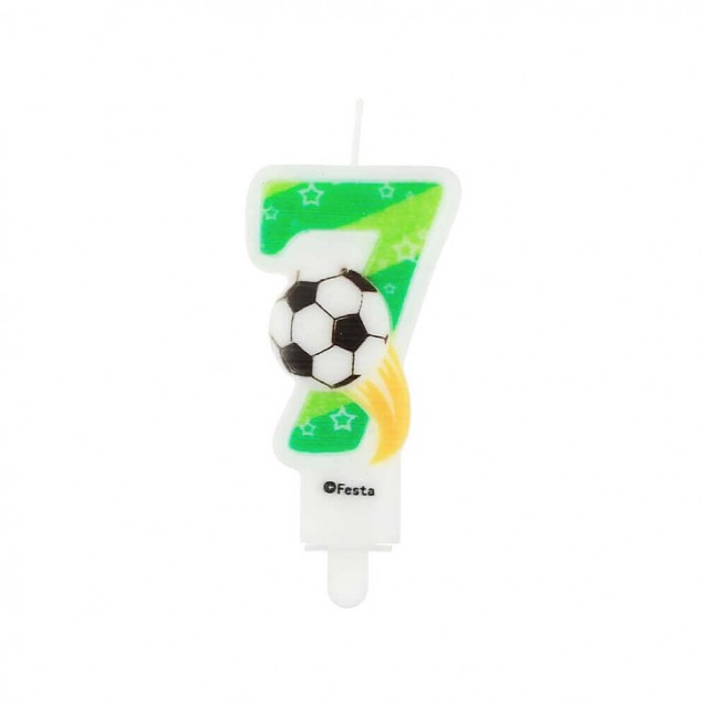 Sviečka futbal 7 (7,8cm)